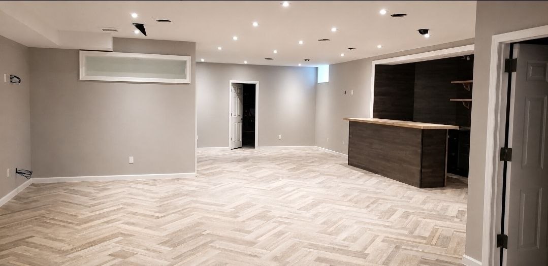 Basement drywall & finish — J&R Enterprise project